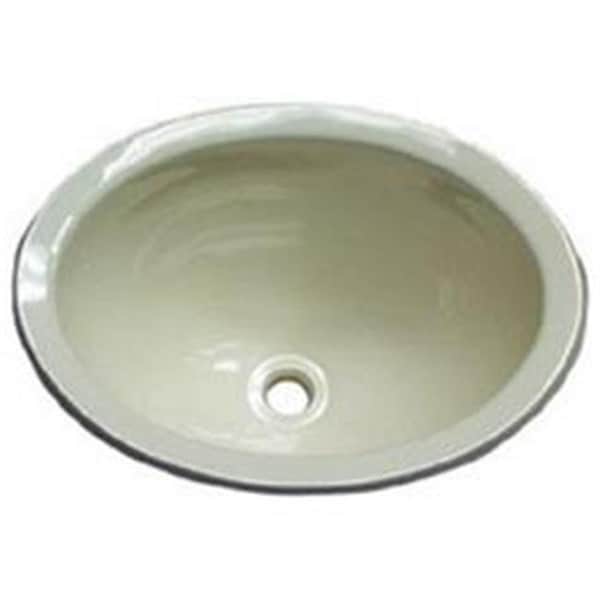 Lasalle Bristol 16156PWA 10 x 13 in. ABS Oval Lavatory Sink; White L64-16156PWA - main